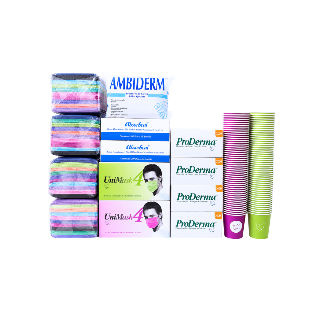 Paquete desechables Proderma (látex)